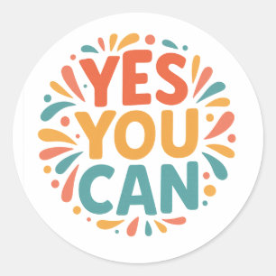 Ja, je kunt Motivatie Stickers