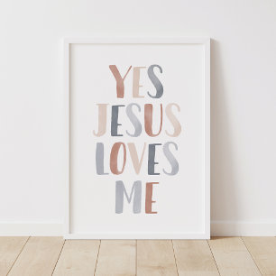 Ja Jezus Houdt Van Mij Bohol Kinderkamer Decor Poster