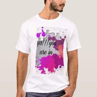 Ja, jij bent in typografie T-shirt
