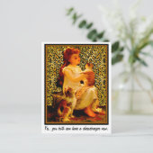 Ja, jullie kunnen nu allebei een cheeseburger hebb briefkaart (Staand voorkant)