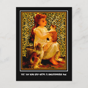 Ja, jullie kunnen nu allebei een cheeseburger hebb briefkaart