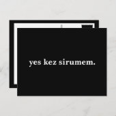 ja kez sirumem . briefkaart (Voorkant / Achterkant)
