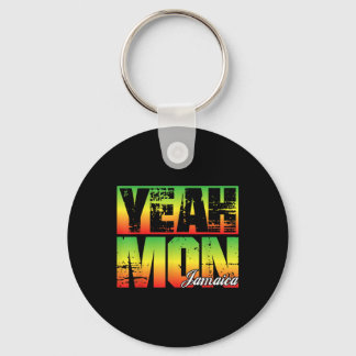 Ja Ma Retro Jamaica Vlag Jamaicaanse Souvenir Fun Sleutelhanger