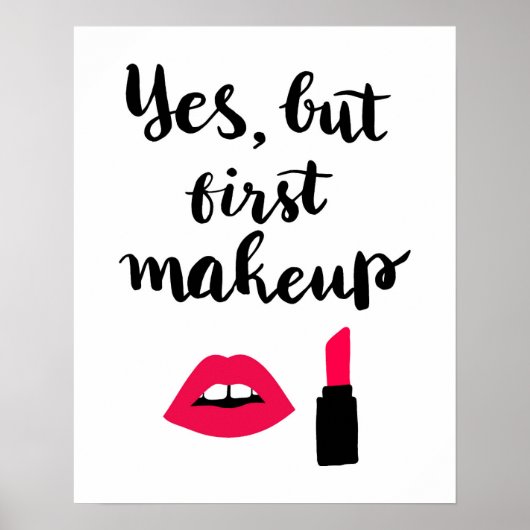 Ja, maar eerst Makeup | Snop. Poster (Voorkant)