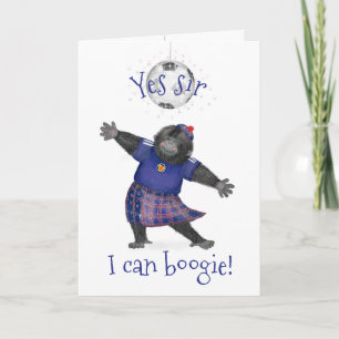 Ja meneer, ik kan boogie gorilla voetbal kaart