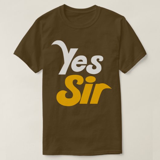 JA, MENEER T-SHIRT (Design voorkant)