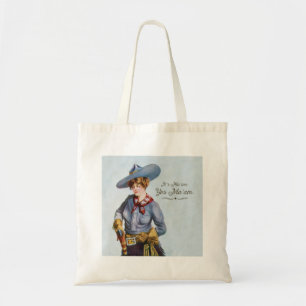 Ja Mevrouw  Texas Cowgirl Art Canvas tas