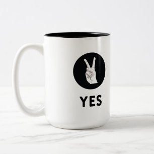 Ja mok voor tweetonkoffie