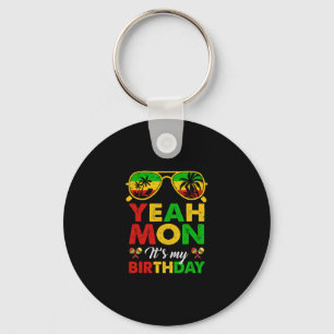 Ja Mon Jamaicaanse Jamaica Verjaardagsfeest Meisje Sleutelhanger