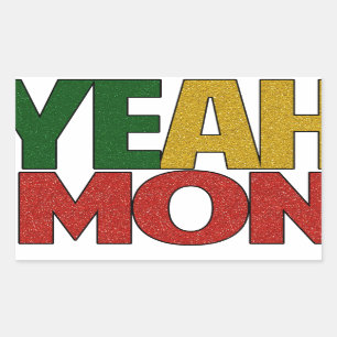 Ja Mon Jamaican Vacation Rechthoekige Sticker