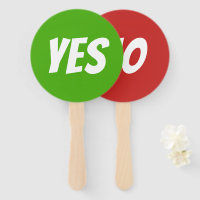 Ja / Nee fel groen rood quiz spel signboards