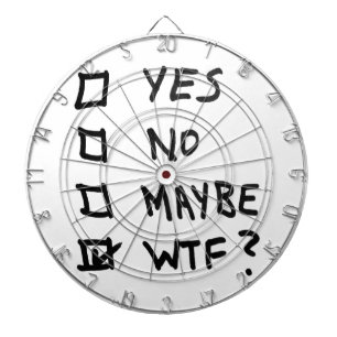 Ja, nee, misschien WTF naast de controledozen Dartbord