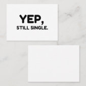 Ja, nog steeds eenzaam visitekaartje (Voorkant / Achterkant)