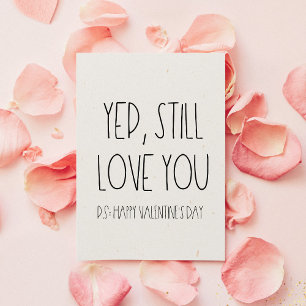 Ja, nog steeds van je Funny Valentijnsdag. Feestdagenkaart