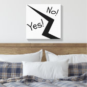 Ja! of Nee! Vet contrast canvas (Insitu (Slaapkamer))