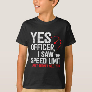 Ja Officer Speeding - Voor autoliefhebbers AMP MEC T-shirt