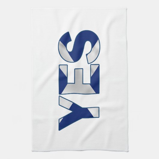 Ja ontwerp theedoek (Verticaal)