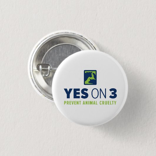 Ja op 3! Mini Button (Voorkant /achterkant)