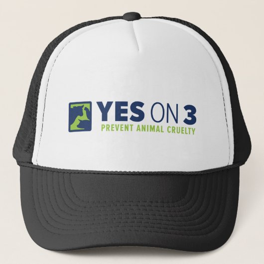 Ja op 3! Trucker Hat Pet (Voorkant)