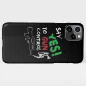 Ja op controle van pistool iPhone hoesje (Achterkant horizontaal)