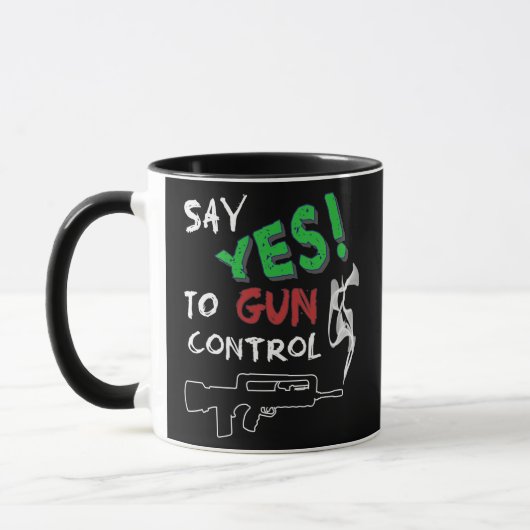 Ja op controle van pistool mok (Links)