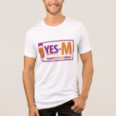 Ja op M Tri-Blend Shirt (Voorkant)