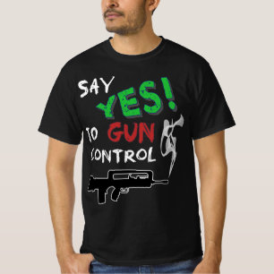 Ja op pistool controle T-shirt
