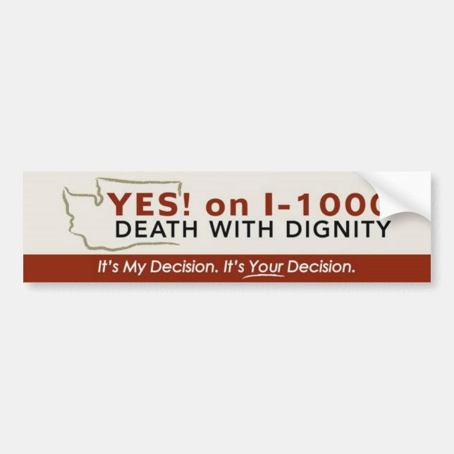 Ja! over I-1000 Bumpersticker (Voorkant)