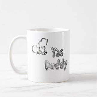 Ja, papa met boeien mokken, minachtende meisjescad koffiemok