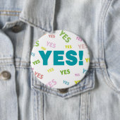 JA! Pin-back Buttonnen Ronde Button 4,0 Cm (In situ)