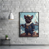 Ja, Pup! Seadog Standing Watch Poster
