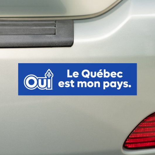 JA Quebec Bumpersticker (Op auto)