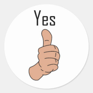 Ja Ronde Sticker