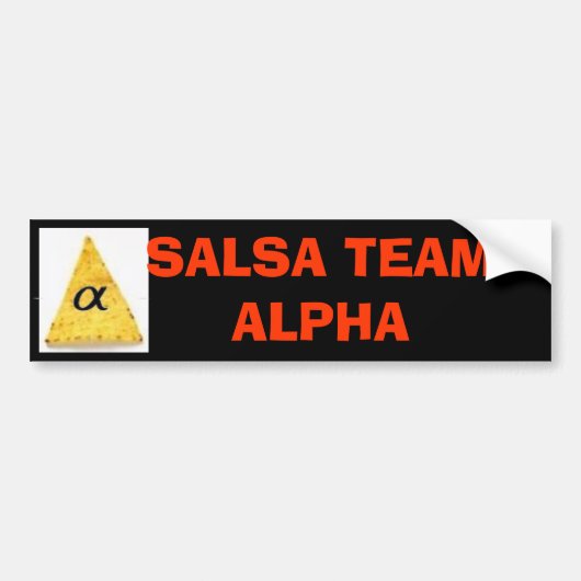 Ja, SALSA TEAM  Bumpersticker (Voorkant)