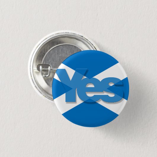 Ja Saltire Ronde Button 3,2 Cm (Voorkant /achterkant)