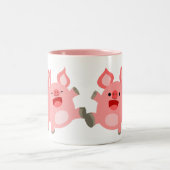 JA! Schattigee Cartoon Pigs Mok (Center)