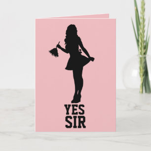 JA SIR BIRTHDAY FRENCH MAID KAART VOOR HUSBAND