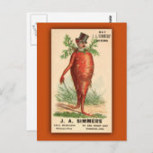 JA Smers Seeds Vintage Ad Briefkaart (Voorkant / Achterkant)