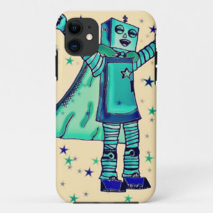 Ja! Superheld Robot iPhone Case