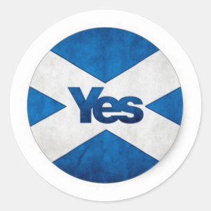 Ja tegen Independent Scotland "Saor Alba Go Bragh" Ronde Sticker