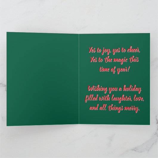 Ja tegen Kerstmis! Kaart (Binnen)