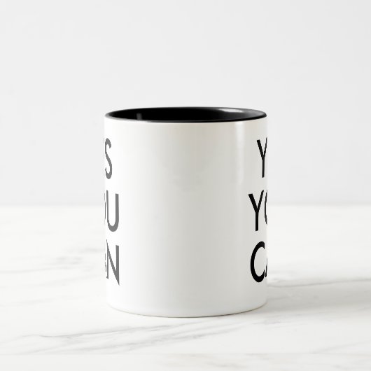 Ja U kunt | Funny Humor Joke Slogan Mok (Center)