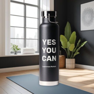 Ja u kunt gepersonaliseerde naam Workout Gym Waterfles