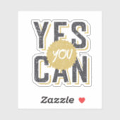 Ja U kunt Sticker (Vel)