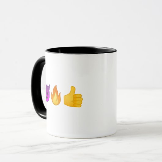 Ja, verdomme. | Aangepaste Emoji Coffee-Mok Mok (Voorkant links)