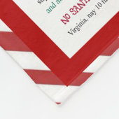 Ja, Virginia, er is een kerstman. Fleece Deken (Hoek)