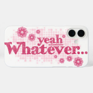 "Ja, wat dan ook" rode & witte telefoonbehuizing iPhone 16 Plus Hoesje