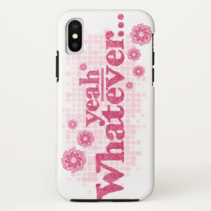 "Ja, wat dan ook" rode & witte telefoonbehuizing iPhone XS Hoesje