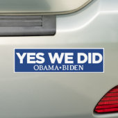 Ja, we hebben Bumpersticker gedaan (Op auto)