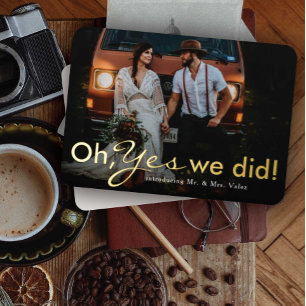 Ja, we hebben Elope Folie Uitnodiging